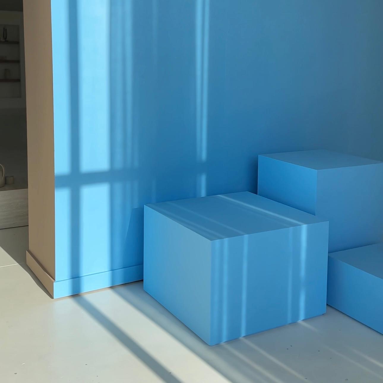 verrijdbare wand met eigen kleur daglichtstudio loodz mosa