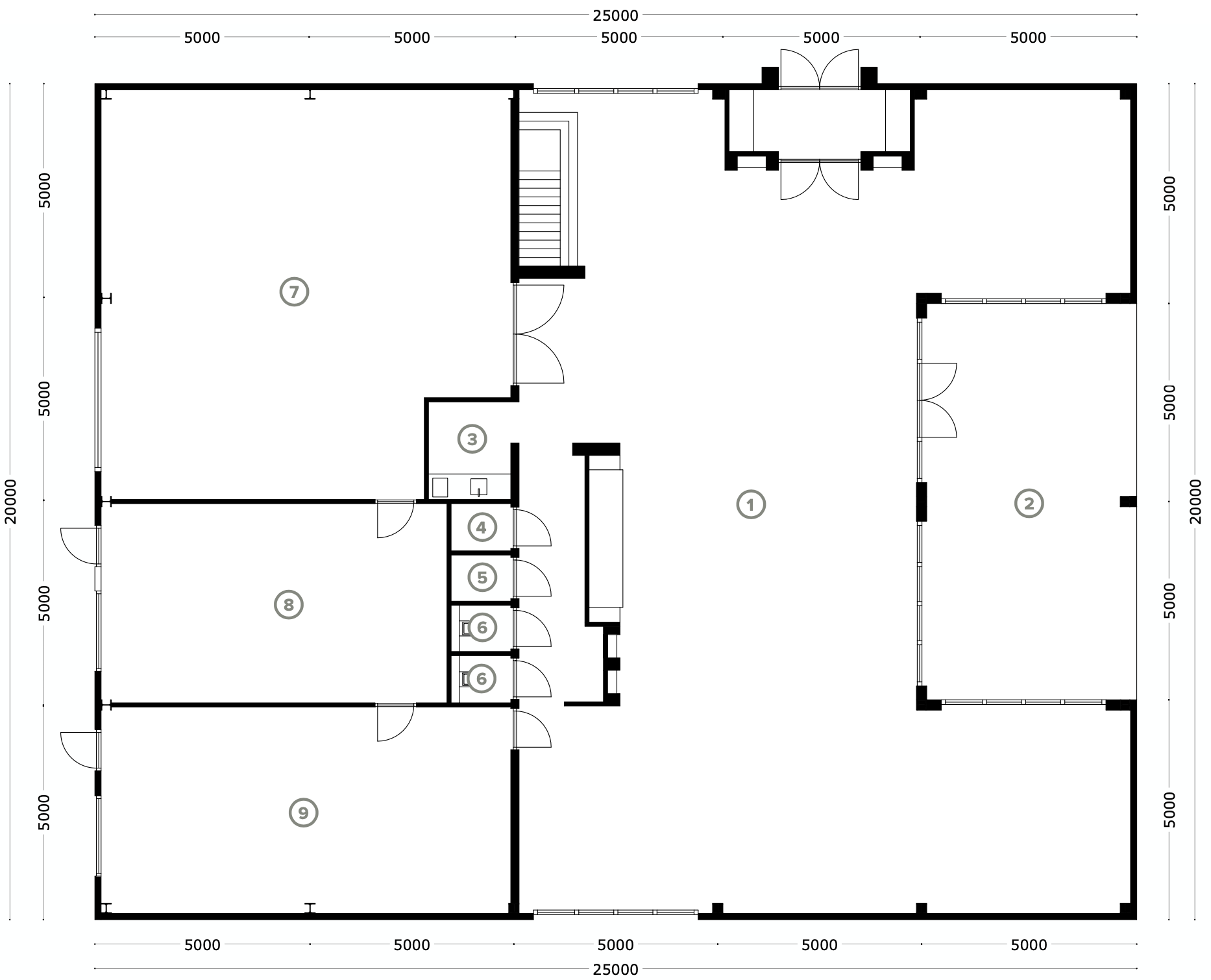 Plattegrond Loodz Mosa